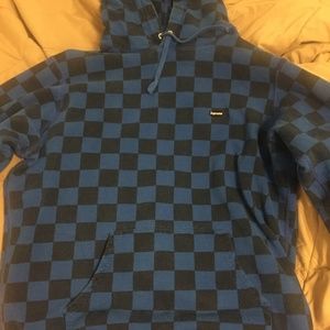 supreme checkered hoodie